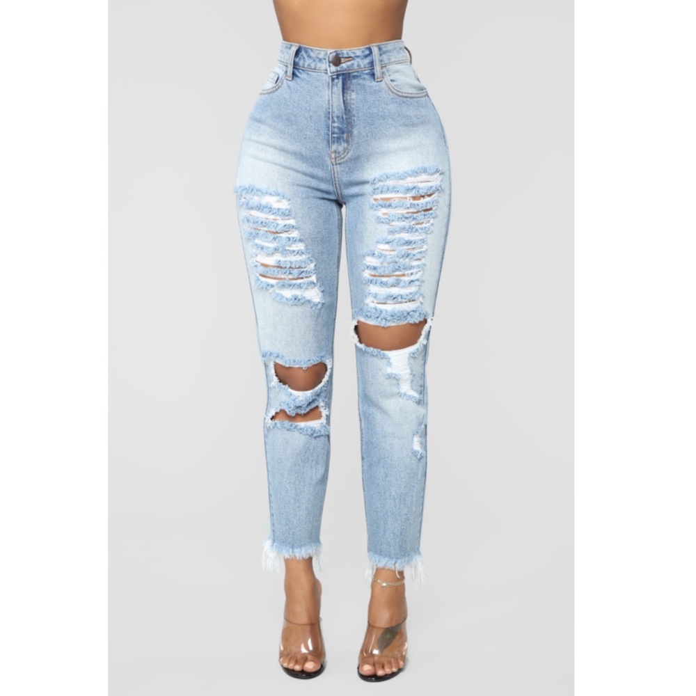 Fashion Nova Distressed Jeans